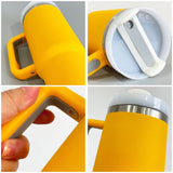 40oz H2.0 Yellow Color Powder Coated Tumblers for Laser Engraving--USCC