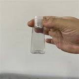 100 Pack China warehouse White Blanks Sublimation 1oz 30ml Bottle Hand Sanitizer Holders Keychain With Cover