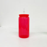 50 Pack USA Warehouse 16oz Bright Neon Color Plastic Can Same Size As Glass Can For UV DTF Wraps