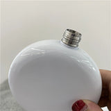 60 Pack China Warehouse 5oz White Blank Sublimation Mini Round Flask With Rhinestone Lid Sold By Case