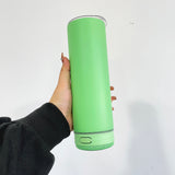 matt colored macaron blank sublimation Smart Music Player 20oz skinny straight speaker music tumbler--USCC