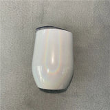 50 Pack China Warehouse 12oz Blank Sublimation Glitter White Wine Tumbler