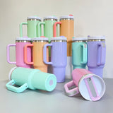 G127 USA Pre Sale 40oz Matte Macaron Color H2.0 Sublimation Travel Tumblers for DIY Printing _USCC