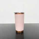 25 Pack China Warehouse Bright Colors 20oz Copper Powder Coat Coffee Yeti Stainless Steel Tumbler with Magnetic Lid for Laser Engraving