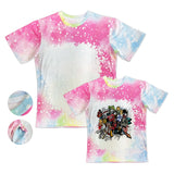 32 Pack China warehouse Mixed Size S-5xI Colored Diy Blank Sublimation White Bleached Shirts