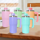 1PC sample YIPAI USA Warehouse 20oz Kids 5 Colors Matt Macaron Double Wall Stainless Steel Tumblers with Plastic Handle for Sublimation