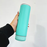 matt colored macaron blank sublimation Smart Music Player 20oz skinny straight speaker music tumbler--USCC