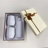 12 Sets China Warehouse Christmas Gifts Wine Tumbler And Bottle Gifts Set With Box