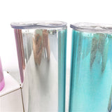 20oz magic mirror sublimation straight tumblers skinny tumblers for subliamtion