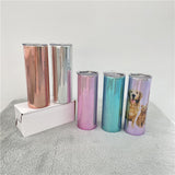 20oz magic mirror sublimation straight tumblers skinny tumblers for subliamtion