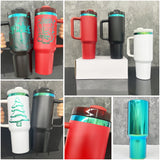 20 Pack China Warehouse H2.0 40oz Green Plated Underneath Power Coated Tumblers for Laser Engraving-CNCC