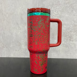 20 Pack China Warehouse Christmas H2.0 40oz tumbler with plating GRINCH laser engraving-USDM