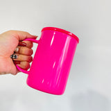 17oz macaron sublimation glass mugs  for vinyl UV DTF wraps--USDM