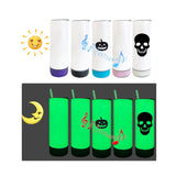 25 Pack China Warehouse Blank Sublimation Glow In Dark 20oz Speaker Tumbler With Lid And Straw