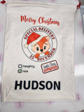 50 Pack USA Warehouse White Color Blank Sublimation Christmas Gift Santa Bags 50pcs--BA