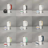 25 Pack China Warehouse 40oz H2.0 White Sublimation Tumblers With Colored Handles