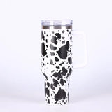 20 Pack China Warehouse H1.0 40oz Cow Print Quencher Tumbler