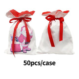 50 Pack China Warehouse White Color Blank Sublimation Christmas Gift Bags Large Size Double Layers 19.6*28inch Sold By Case