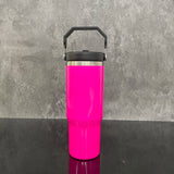 20 Pack China Warehouse Neon Colors 30oz Fip Straw Water Bottles Blank Sublimation Kids Tumblers