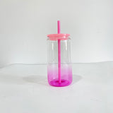 16oz ombre jelly glass can for sublimation and uv dtf wraps--USDM