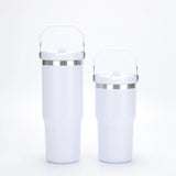 20 Pack China Warehouse 20oz 30oz Power Cotaed Flip Straw Tumblers for Laser Engraving-CNDM