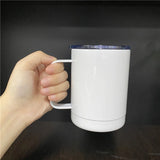 50 Pack China Warehouse 10oz 12oz 16oz Sublimation Blanks White Color Coffee Mug With Handle Sold By Case