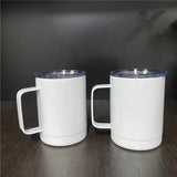 50 Pack China Warehouse 10oz 12oz 16oz Sublimation Blanks White Color Coffee Mug With Handle Sold By Case