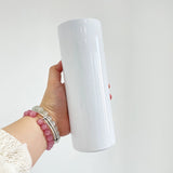 25 Pack China Warehouse 20oz Blank Sublimation White Straight Dual Lids Tumbler With Handle Lid And Slide Lid