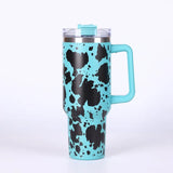 20 Pack China Warehouse H1.0 40oz Cow Print Quencher Tumbler