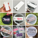 50 Pack China Warehouse Blank sublimation 40z Tumbler Acrylic Name Plate Topper