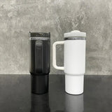 20 Pack USA Warehouse 30oz H2.0 Mirror Black Plated Undertean Powder Coating Tumblers for Laser Engraving-USDM