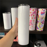 25 Pack China Warehouse 50 Pack 15oz 20oz 30oz Stainless Steel Vacuum Insulated White Blank Sublimation Skinny Straight Tumbler