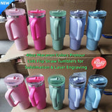 20 Pack USA Warehouse H3.0 40oz Leak Proof Lids Tumblers New Protour Style with Removable Nozzle Cover Glossy White Sublimation Tumblers-USDM