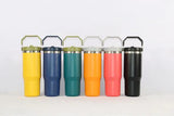 25 Pack China Warehouse 30oz Flip Straw gold & copper mixed Student School Tumblers for Laser Engraving_BA