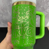 20 Pack China Warehouse Christmas H2.0 40oz tumbler with plating GRINCH laser engraving-USDM