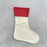 100 Pack China warehouse Blank Sublimation Christmas Sock Bag Stocking