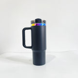 20 Pack USA Warehouse 30oz Cool Rainbow Color Underneath Powder Coat H2.0 Quencher Tumblers for Laser Engraving