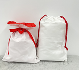 USA Warehouse White color blank sublimation christmas gift santa bags-USCC