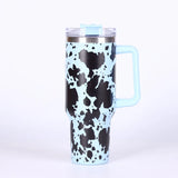 20 Pack China Warehouse H1.0 40oz Cow Print Quencher Tumbler