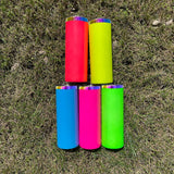 25 Pack USA Warehouse 20oz Neon Colored Rainbow Underneath skinny Straight Tumbler-USDM