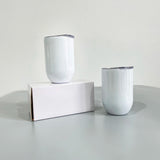 50 Pack China Warehouse 6oz 10z 12oz 16oz Stainless Steel White Sublimation Blanks Wine Tumblers