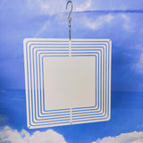 100 Pack China warehouse 8 Inches And 10 Inches White Blank Sublimation Aluminium Metal Art Hanging