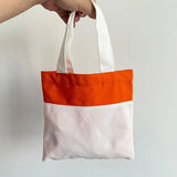 50 Pack USA Warehouse 10.2Inch *10Inch Orange Black Color Halloween Blank Sublimation Kids Candy Tote Bag Sold By Case