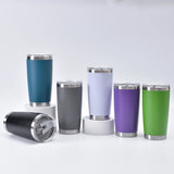 25 Pack China Warehouse 20oz powder coated coffee car tumblers with leak proof normal lids for laser engraving-USDM