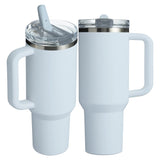 20 Pack USA Warehouse H3.0 40oz Leak Proof Lids Tumblers New Protour Style with Removable Nozzle Cover Glossy White Sublimation Tumblers-USDM