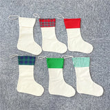 100 Pack China warehouse Blank Sublimation Christmas Sock Bag Stocking