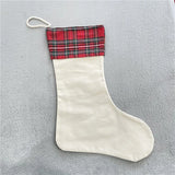 100 Pack China warehouse Blank Sublimation Christmas Sock Bag Stocking