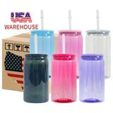 50 Pack USA Warehouse Libby Style 16oz 20oz Jelly Color Plastic Cup With PP Lids