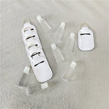 100 Pack China warehouse White Blanks Sublimation 1oz 30ml Bottle Hand Sanitizer Holders Keychain With Cover