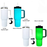 20 Pack China Warehouse 40oz H2.0 White Blank Glow in Dark Tumblers Halloween Tumblers for Sublimation and Laser Engraving
